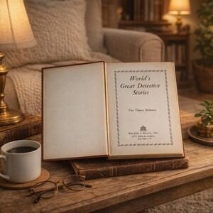 Vintage 1928 Worlds Great Detective Stories One Volume Edition Walter J Black